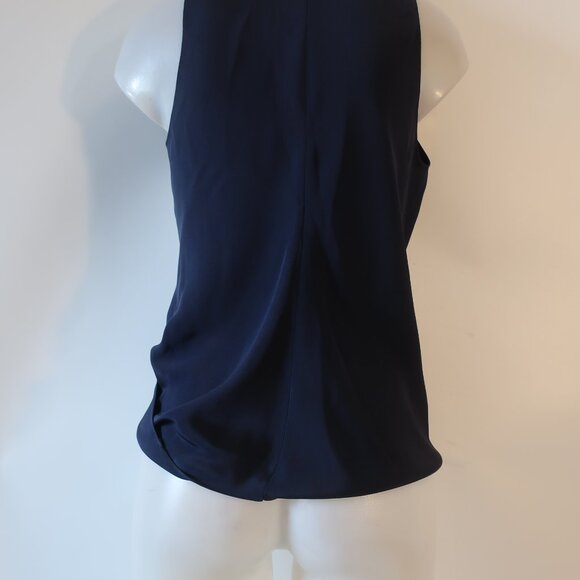 Womens Shag Boutique Navy Crossover Tank Blouse M - Picture 5 of 7